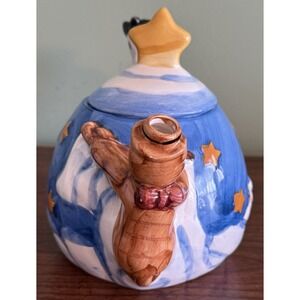 Vintage Nursery Rhyme The Cow Jumped Over The Moon Ceramic Teapot